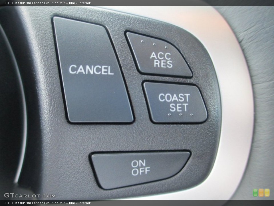 Black Interior Controls for the 2013 Mitsubishi Lancer Evolution MR #71510717