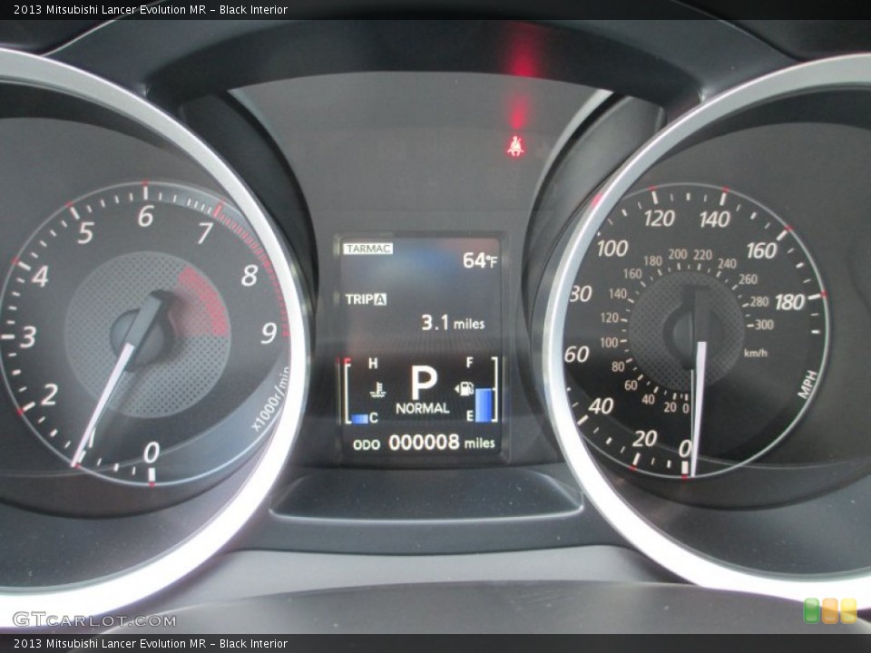 Black Interior Gauges for the 2013 Mitsubishi Lancer Evolution MR #71510756