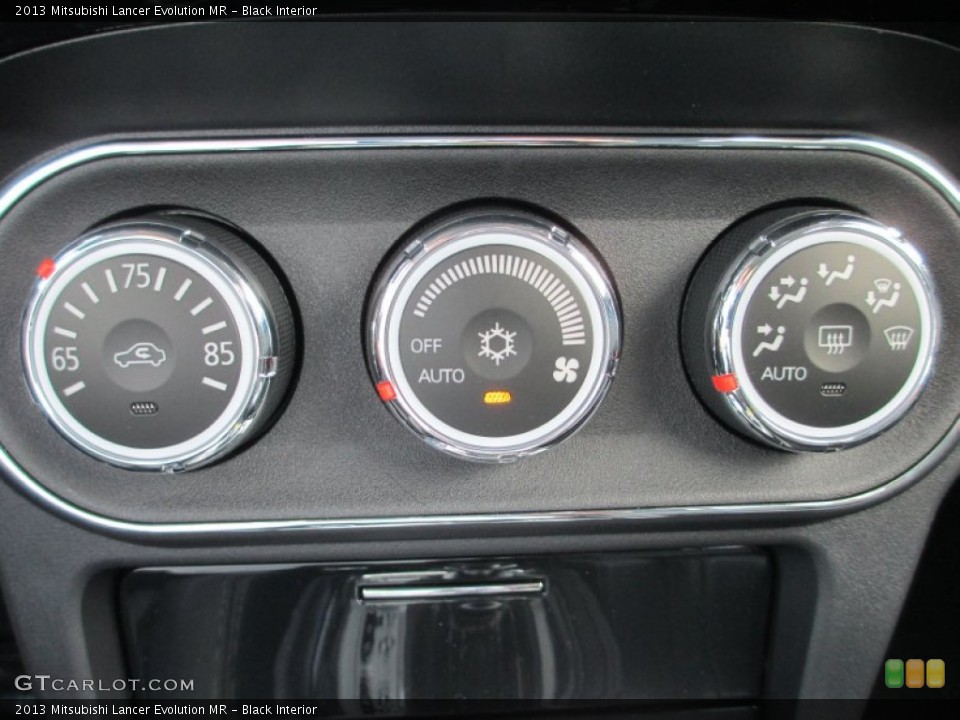 Black Interior Controls for the 2013 Mitsubishi Lancer Evolution MR #71510771