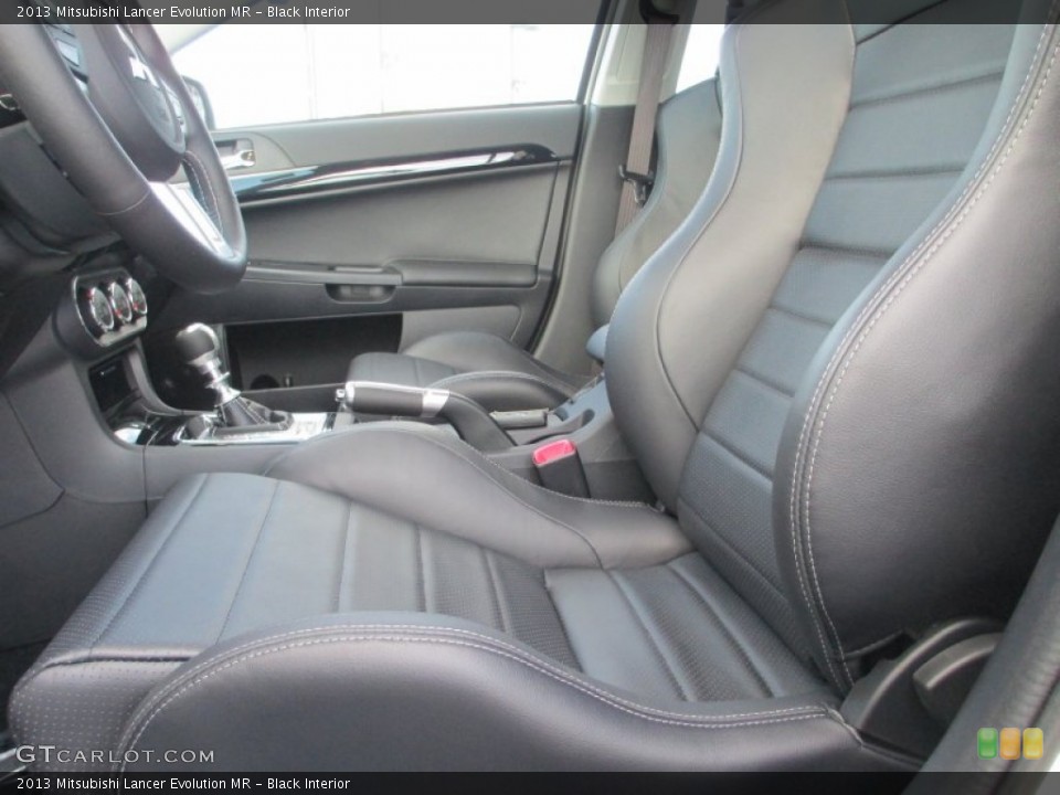 Black Interior Front Seat for the 2013 Mitsubishi Lancer Evolution MR #71510810