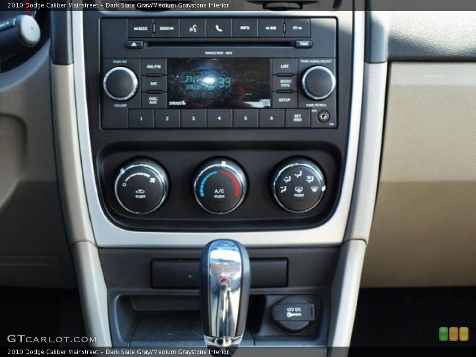 Dark Slate Gray/Medium Graystone Interior Controls for the 2010 Dodge Caliber Mainstreet #71511047
