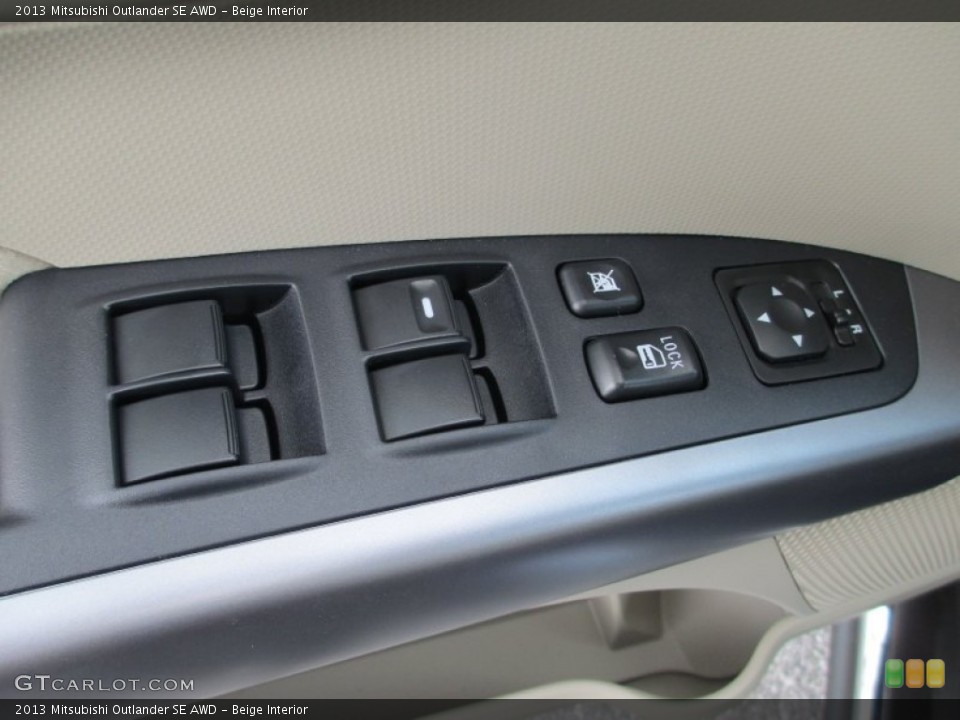 Beige Interior Controls for the 2013 Mitsubishi Outlander SE AWD #71511230