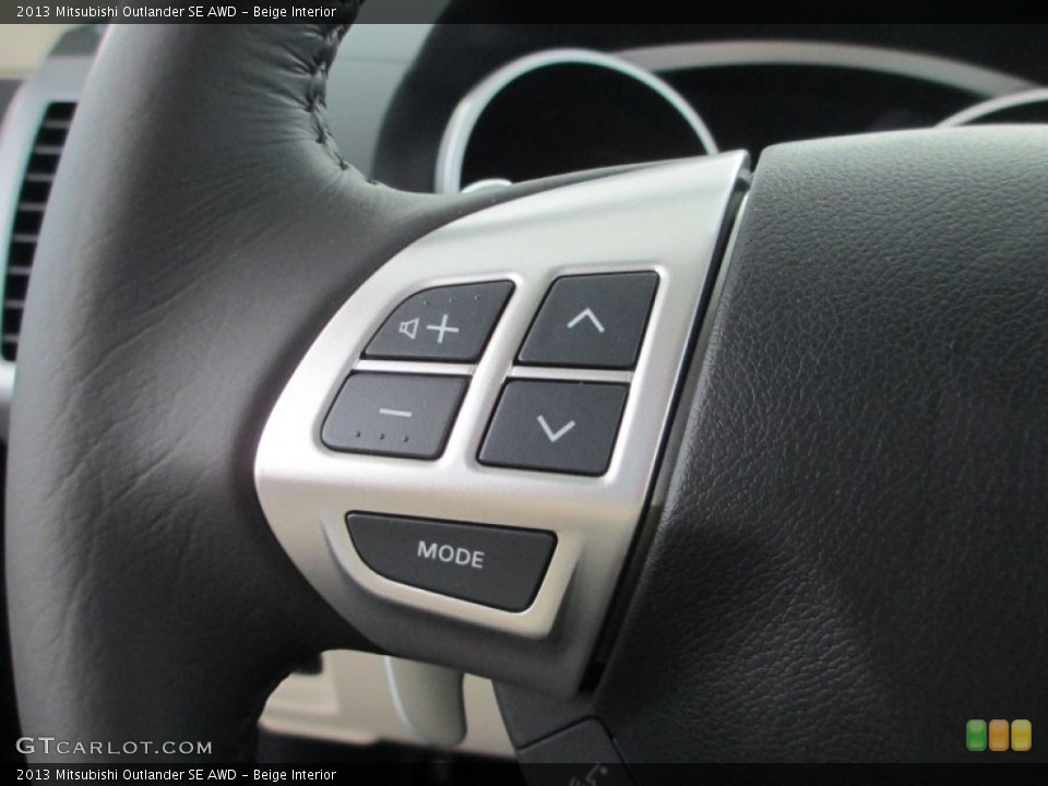 Beige Interior Controls for the 2013 Mitsubishi Outlander SE AWD #71511251