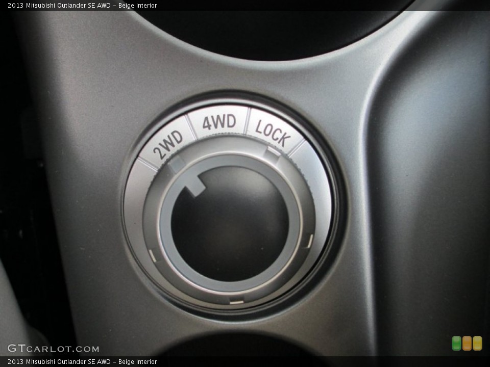 Beige Interior Controls for the 2013 Mitsubishi Outlander SE AWD #71511317