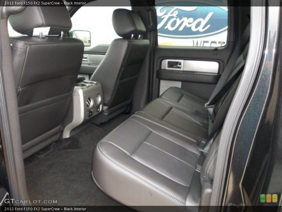 Black Interior Rear Seat for the 2013 Ford F150 FX2 SuperCrew #71511948