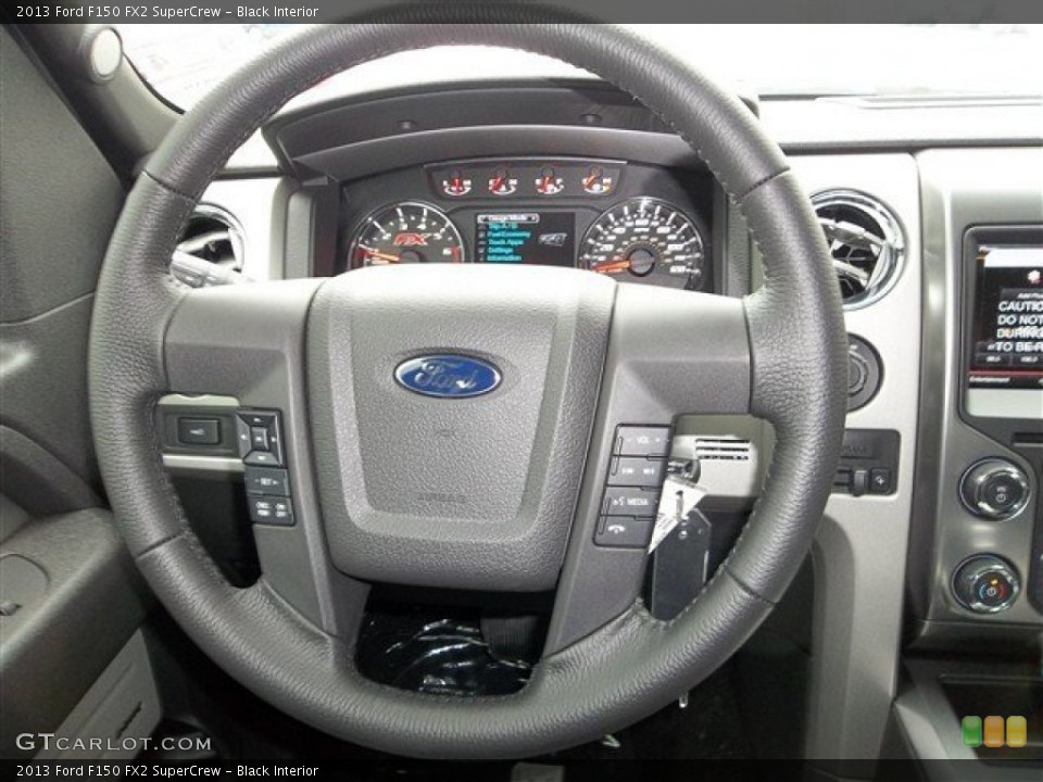 Black Interior Steering Wheel for the 2013 Ford F150 FX2 SuperCrew #71511998