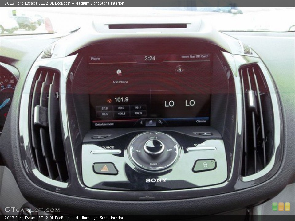 Medium Light Stone Interior Controls for the 2013 Ford Escape SEL 2.0L EcoBoost #71512661
