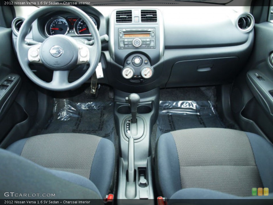 Charcoal Interior Prime Interior for the 2012 Nissan Versa 1.6 SV Sedan #71515355