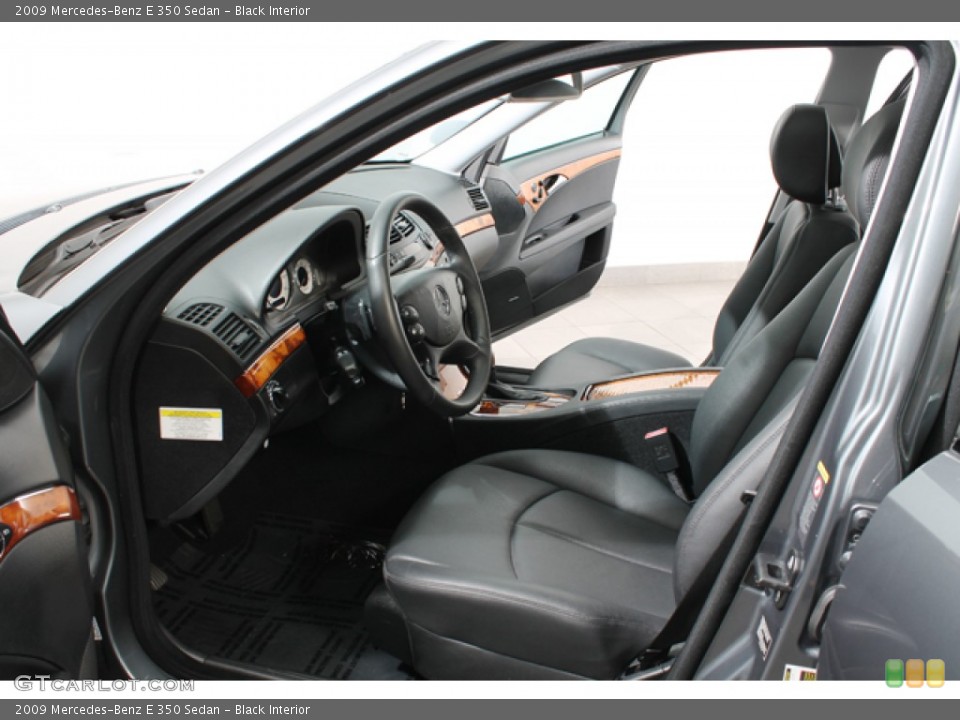 Black Interior Front Seat for the 2009 Mercedes-Benz E 350 Sedan #71516060