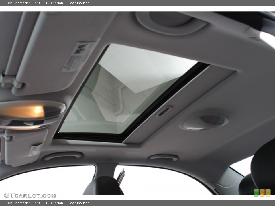 Black Interior Sunroof for the 2009 Mercedes-Benz E 350 Sedan #71516108
