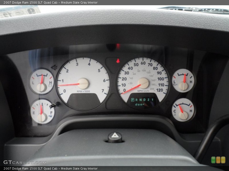 Medium Slate Gray Interior Gauges for the 2007 Dodge Ram 1500 SLT Quad Cab #71518676