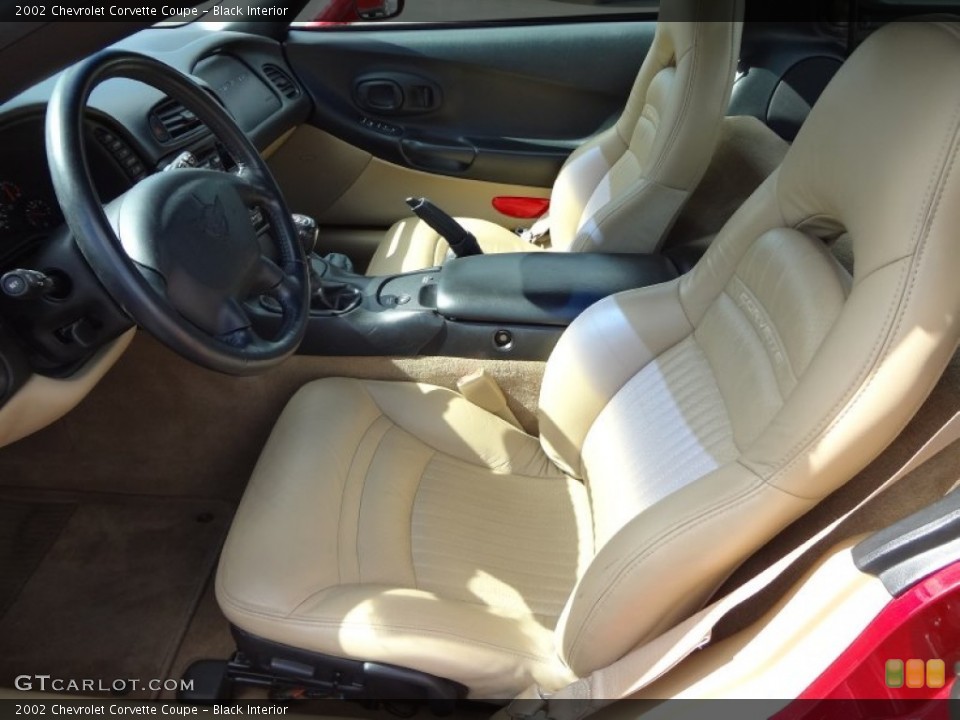 Black Interior Front Seat for the 2002 Chevrolet Corvette Coupe #71520071