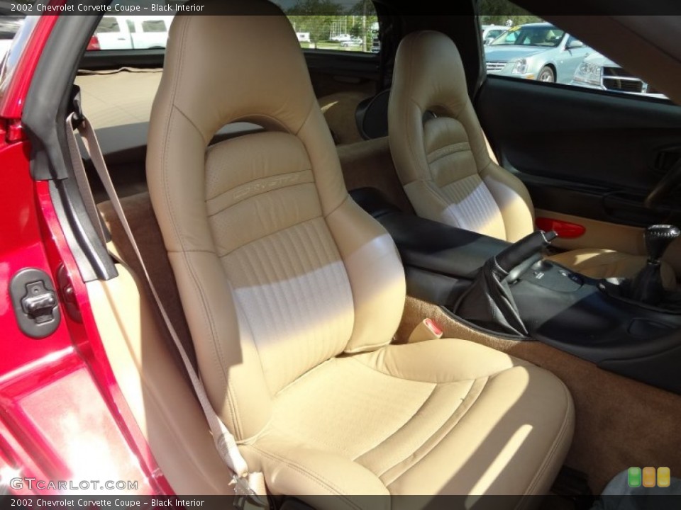Black Interior Front Seat for the 2002 Chevrolet Corvette Coupe #71520134