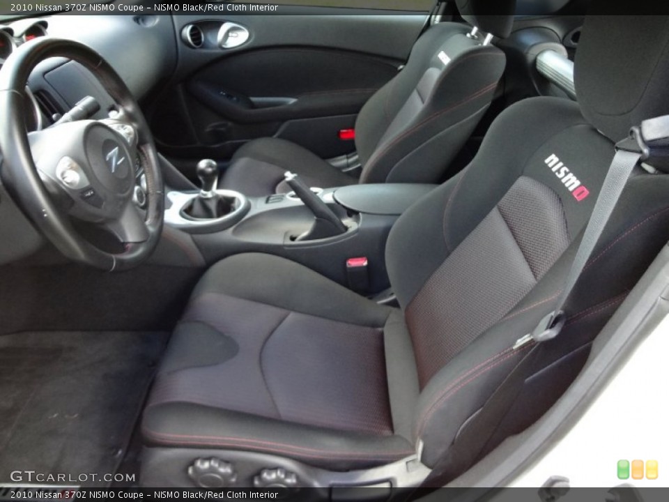 NISMO Black/Red Cloth 2010 Nissan 370Z Interiors