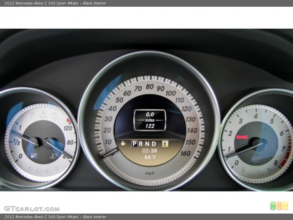 Black Interior Gauges for the 2012 Mercedes-Benz C 300 Sport 4Matic #71524046