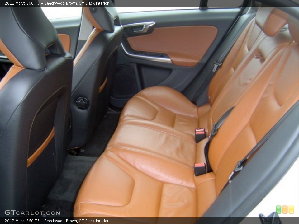 Beechwood Brown/Off Black Interior Rear Seat for the 2012 Volvo S60 T5 #71527178