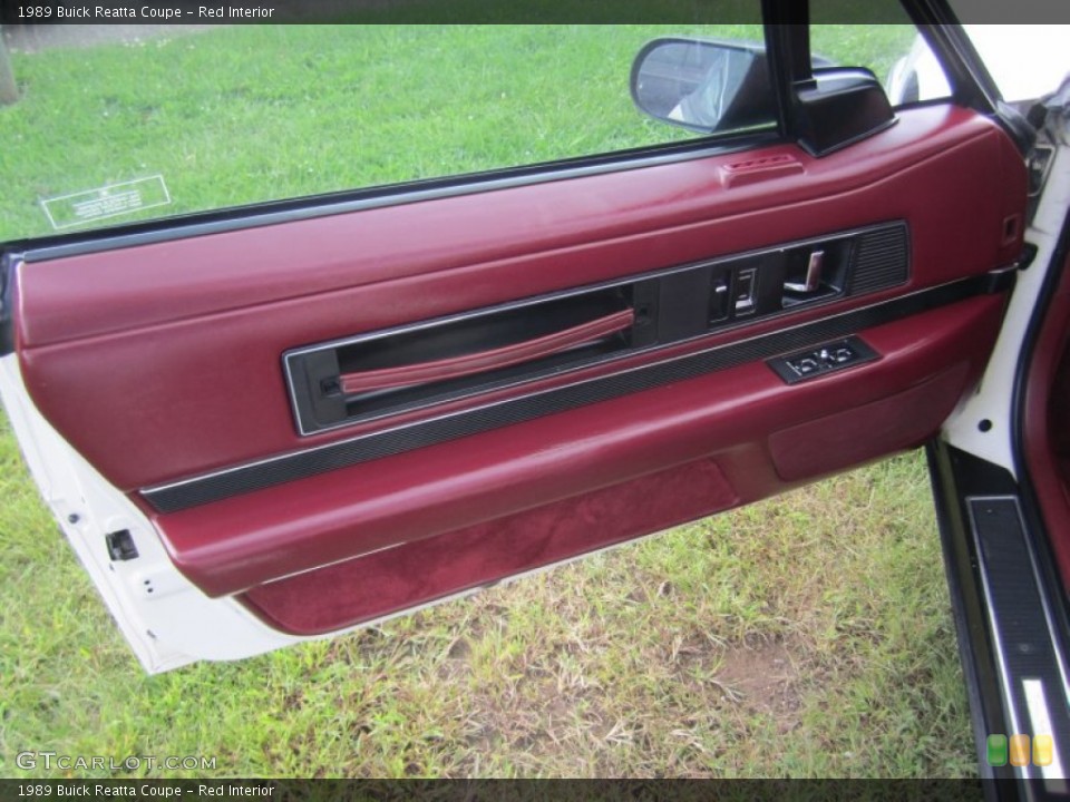 Red Interior Door Panel for the 1989 Buick Reatta Coupe #71528785