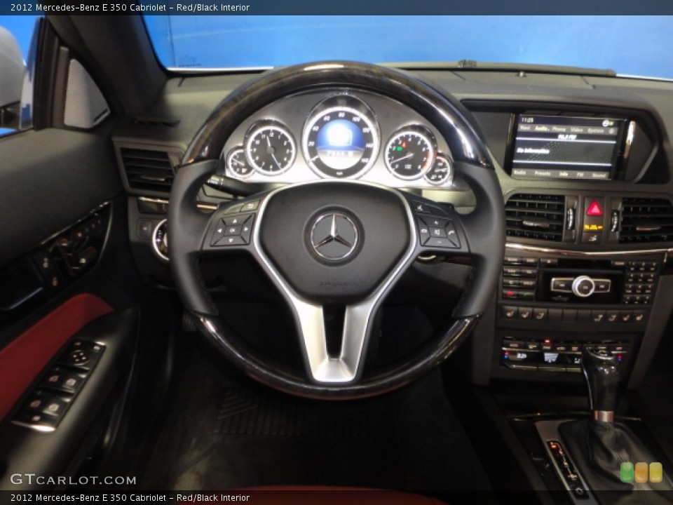 Red/Black Interior Steering Wheel for the 2012 Mercedes-Benz E 350 Cabriolet #71529270