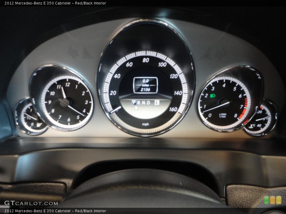 Red/Black Interior Gauges for the 2012 Mercedes-Benz E 350 Cabriolet #71529283