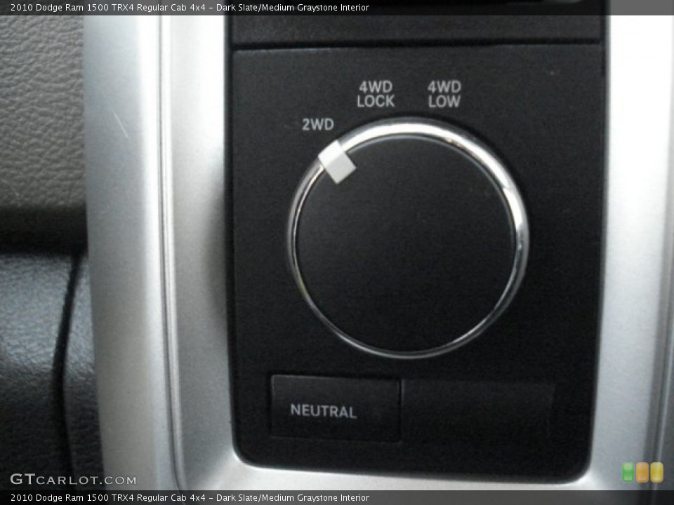 Dark Slate/Medium Graystone Interior Controls for the 2010 Dodge Ram 1500 TRX4 Regular Cab 4x4 #71532740