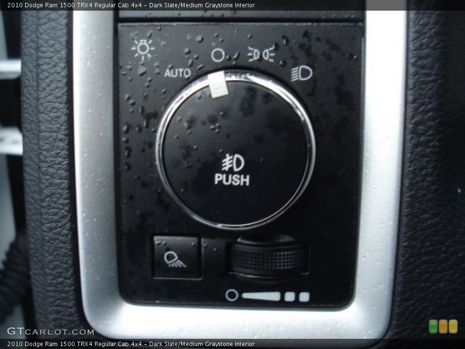 Dark Slate/Medium Graystone Interior Controls for the 2010 Dodge Ram 1500 TRX4 Regular Cab 4x4 #71532802