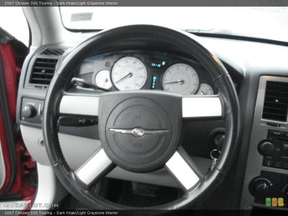 Dark Khaki/Light Graystone Interior Steering Wheel for the 2007 Chrysler 300 Touring #71533223