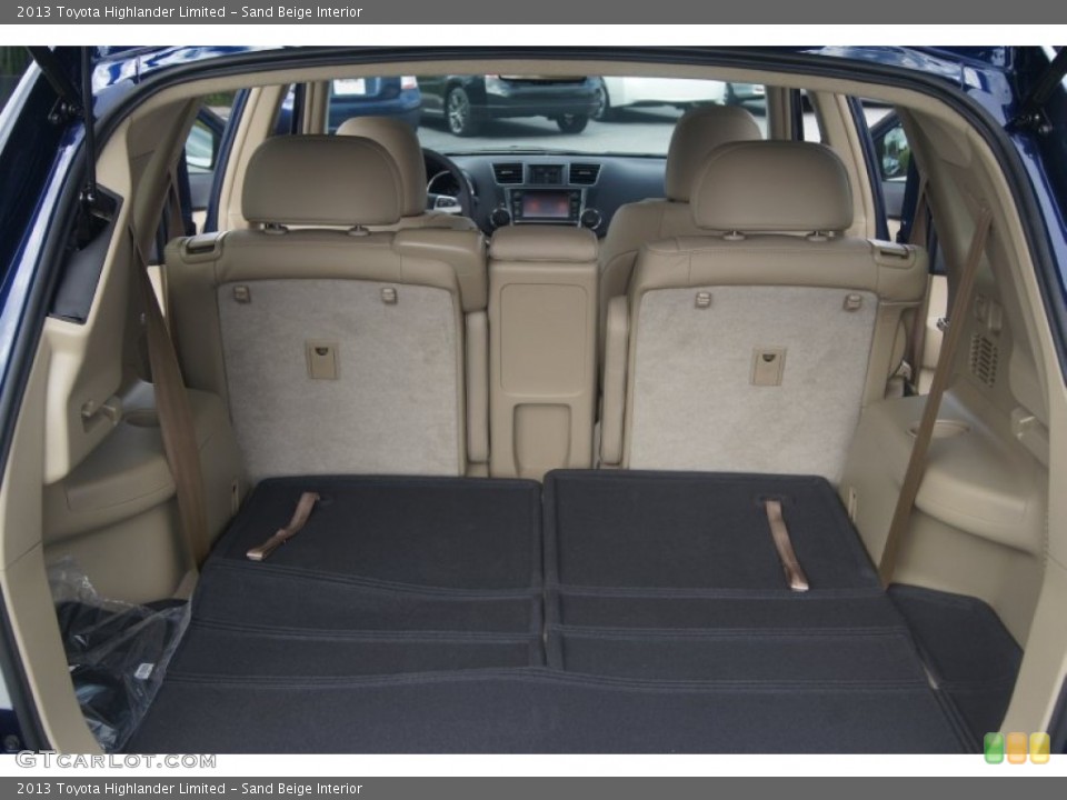 Sand Beige Interior Trunk for the 2013 Toyota Highlander Limited #71536705