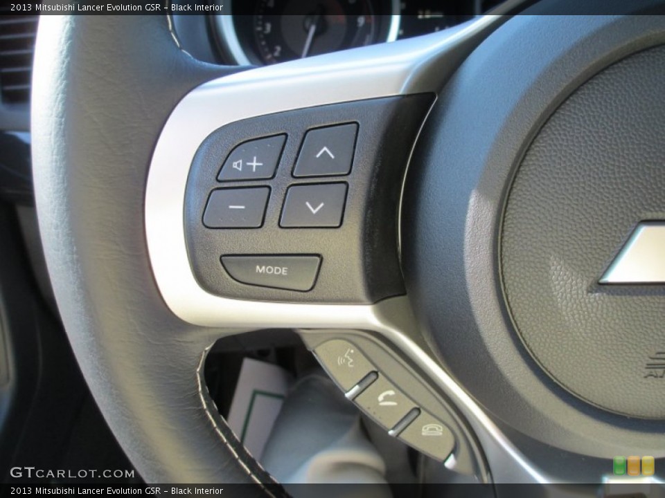 Black Interior Controls for the 2013 Mitsubishi Lancer Evolution GSR #71538553
