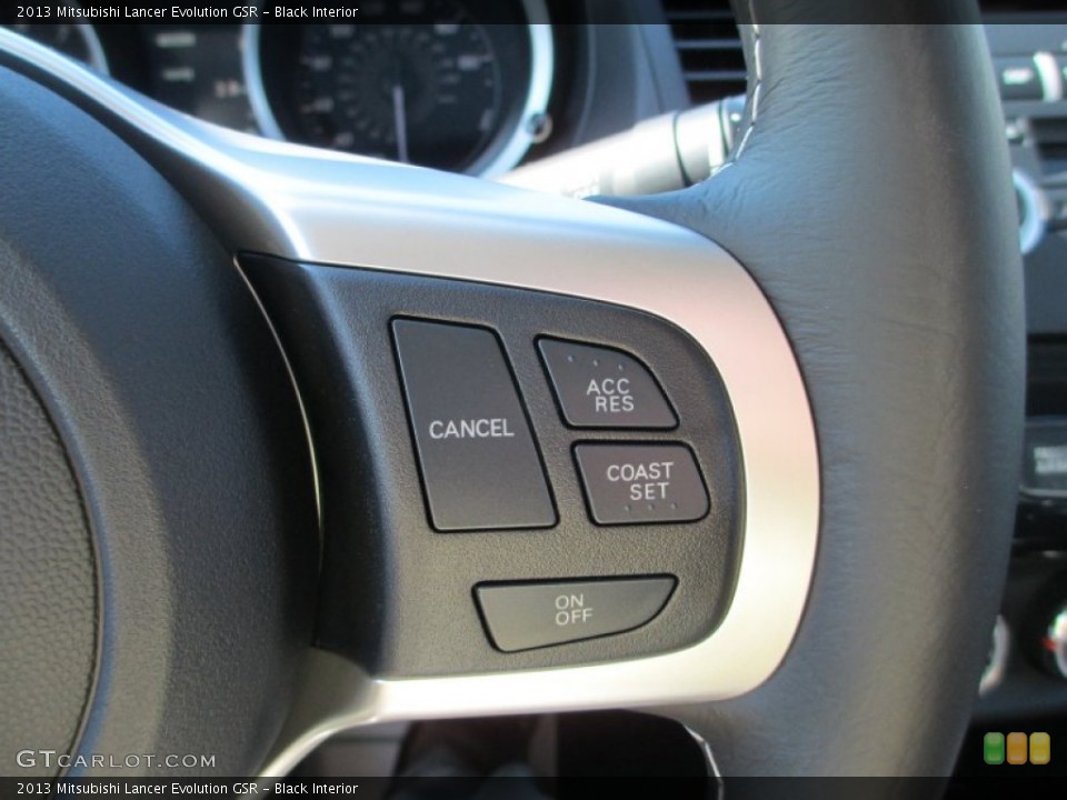 Black Interior Controls for the 2013 Mitsubishi Lancer Evolution GSR #71538559