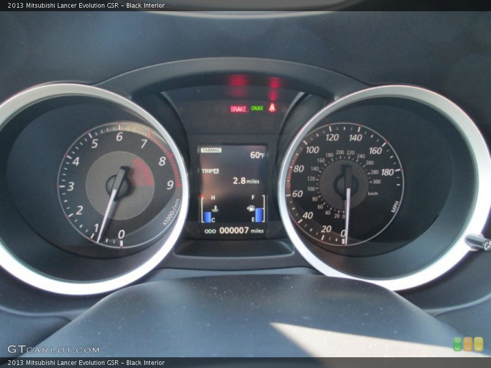 Black Interior Gauges for the 2013 Mitsubishi Lancer Evolution GSR #71538568