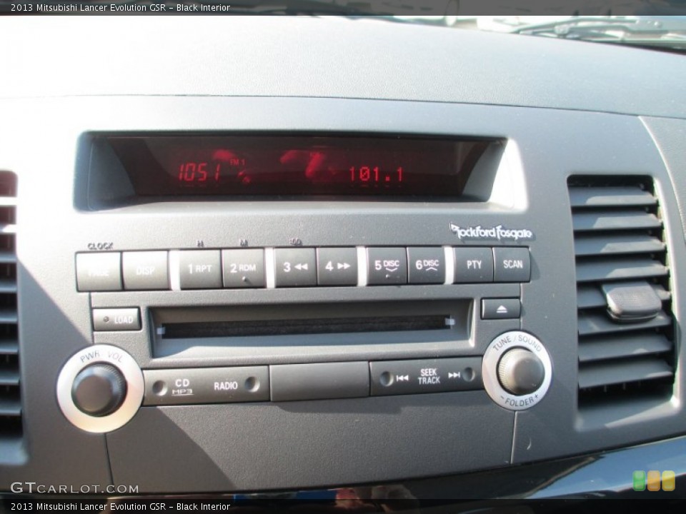 Black Interior Audio System for the 2013 Mitsubishi Lancer Evolution GSR #71538577