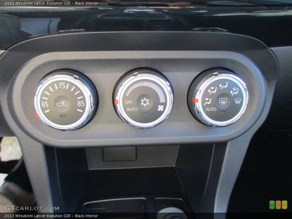 Black Interior Controls for the 2013 Mitsubishi Lancer Evolution GSR #71538586