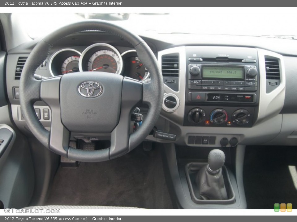 Graphite Interior Dashboard for the 2012 Toyota Tacoma V6 SR5 Access Cab 4x4 #71538720