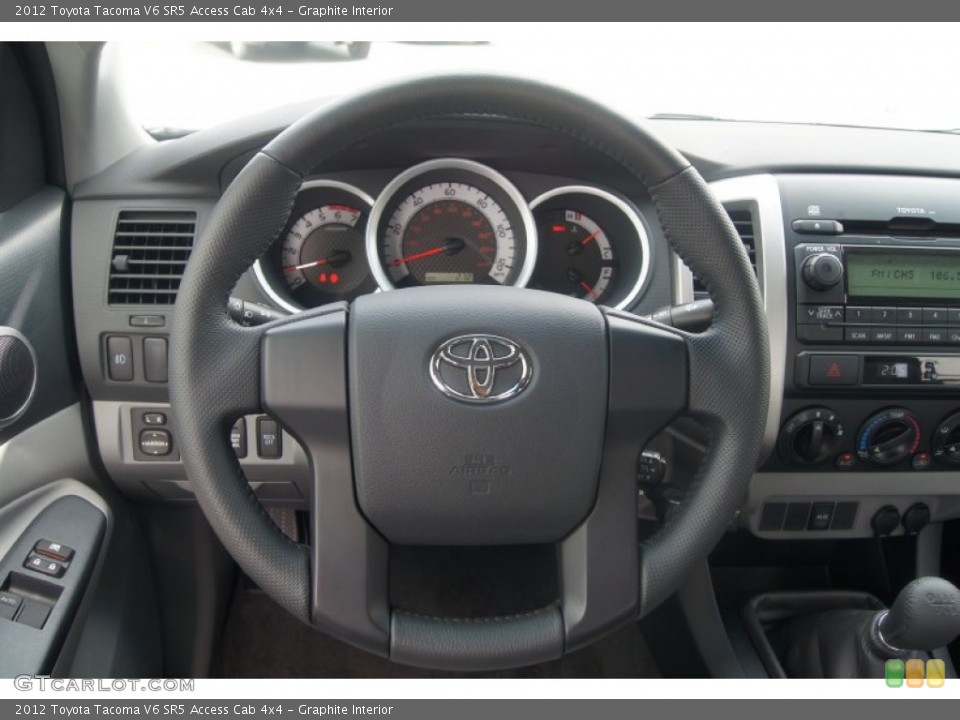 Graphite Interior Steering Wheel for the 2012 Toyota Tacoma V6 SR5 Access Cab 4x4 #71538729