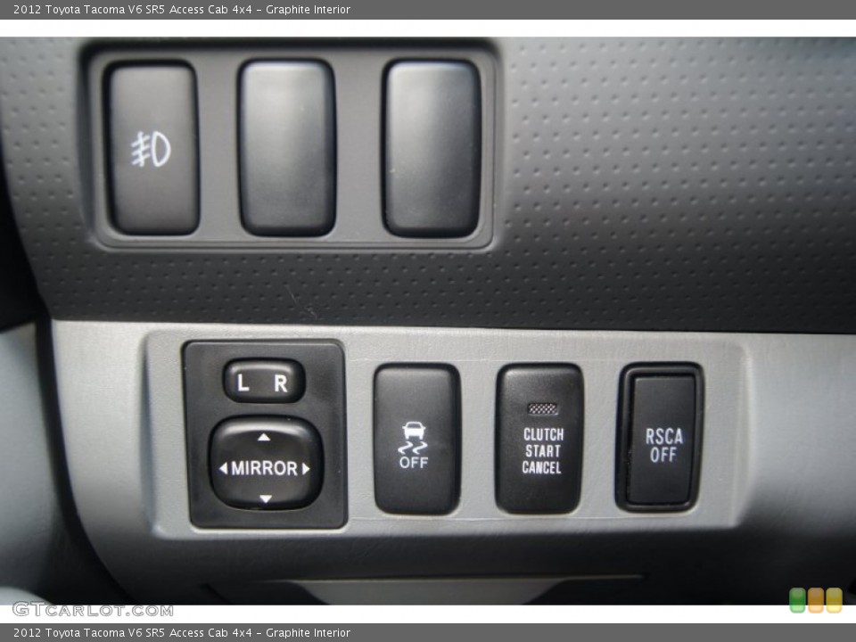 Graphite Interior Controls for the 2012 Toyota Tacoma V6 SR5 Access Cab 4x4 #71538736