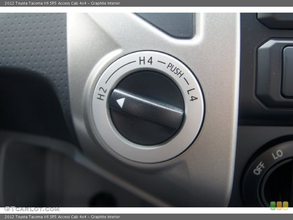 Graphite Interior Controls for the 2012 Toyota Tacoma V6 SR5 Access Cab 4x4 #71538760