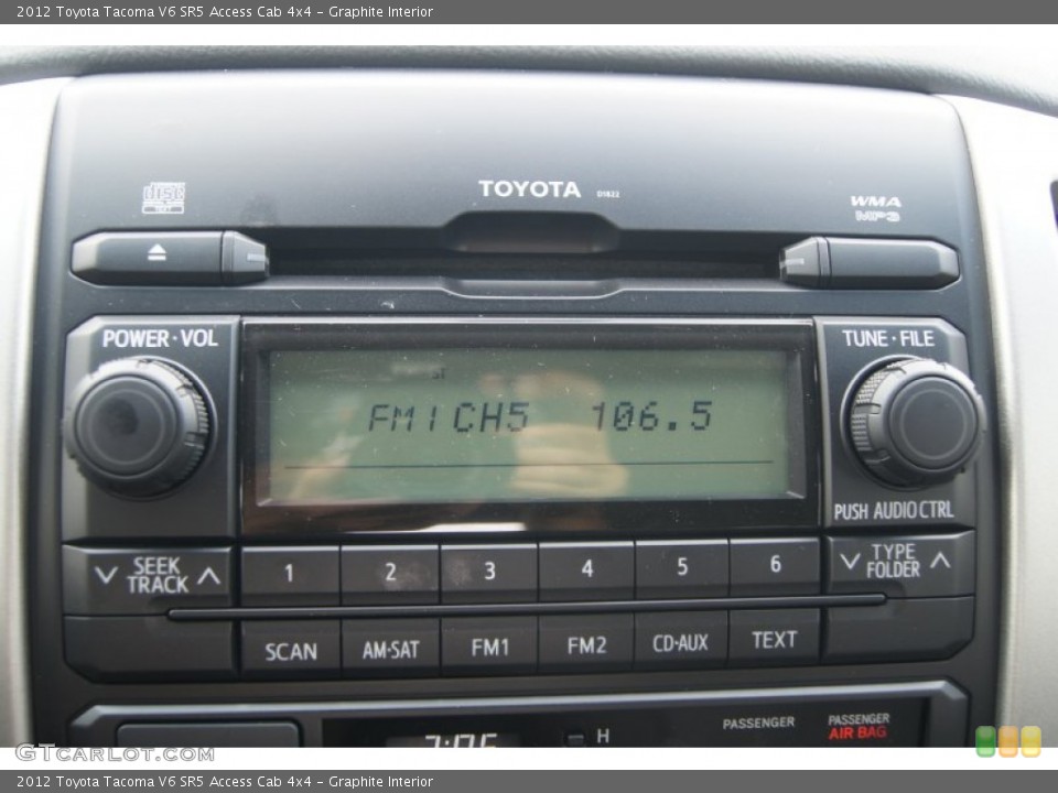 Graphite Interior Audio System for the 2012 Toyota Tacoma V6 SR5 Access Cab 4x4 #71538769