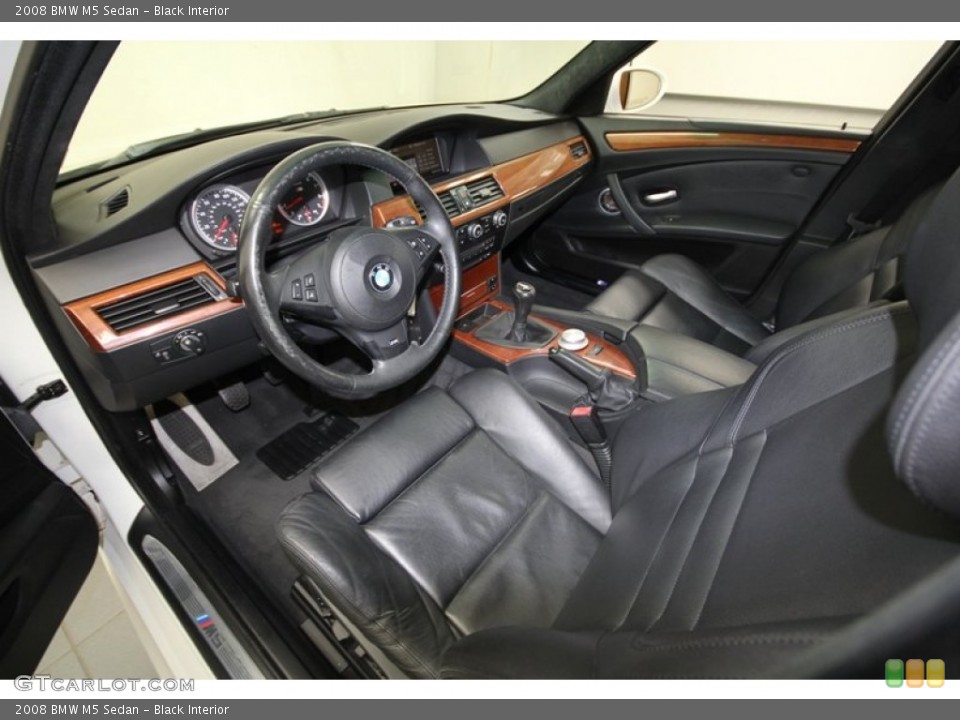 Black Interior Front Seat for the 2008 BMW M5 Sedan #71538826