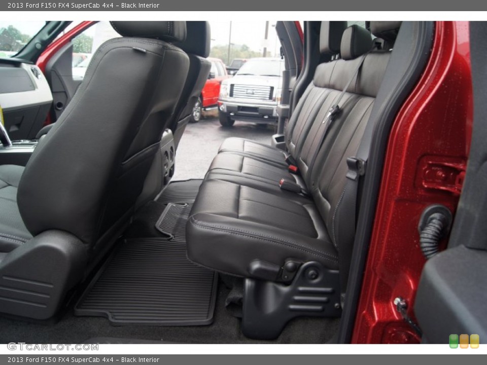 Black Interior Rear Seat for the 2013 Ford F150 FX4 SuperCab 4x4 #71540047