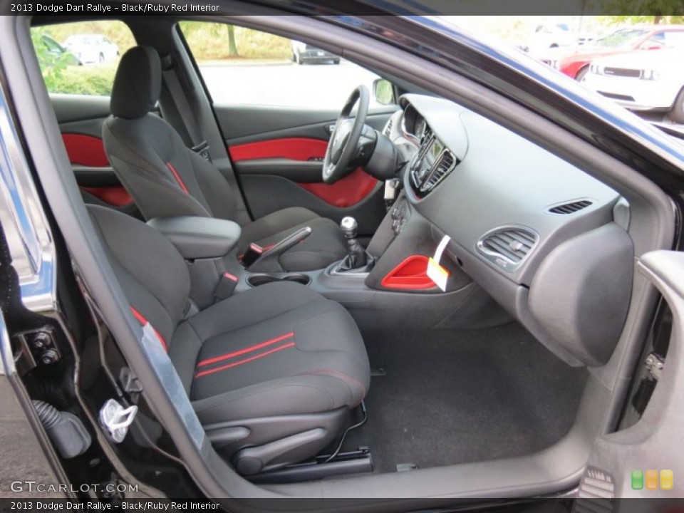Black/Ruby Red Interior Photo for the 2013 Dodge Dart Rallye #71543773