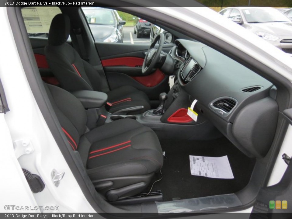 Black/Ruby Red Interior Photo for the 2013 Dodge Dart Rallye #71543998