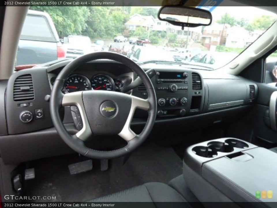 Ebony Interior Dashboard for the 2012 Chevrolet Silverado 1500 LT Crew Cab 4x4 #71545264