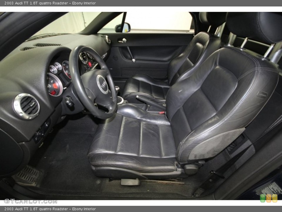 Ebony Interior Front Seat for the 2003 Audi TT 1.8T quattro Roadster #71546143