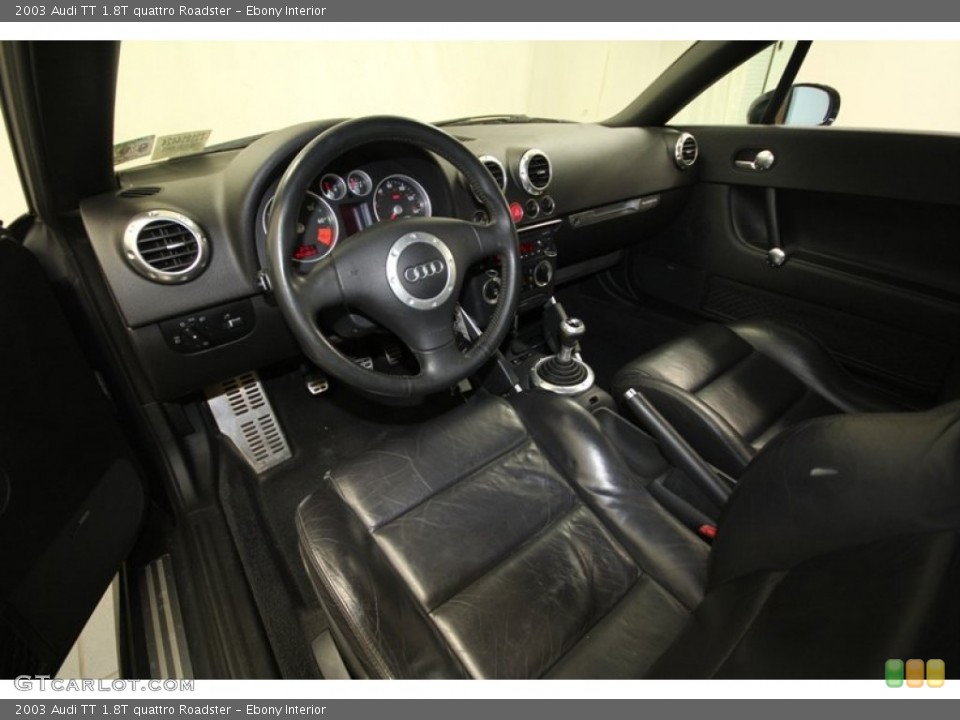 Ebony Interior Prime Interior for the 2003 Audi TT 1.8T quattro Roadster #71546158