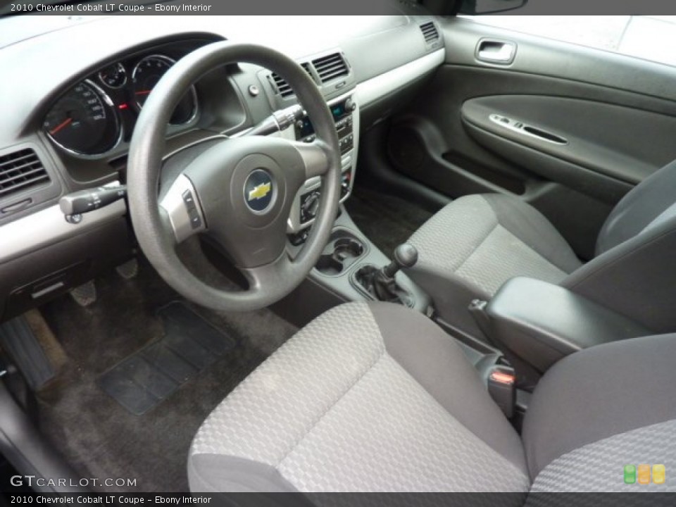Ebony Interior Prime Interior for the 2010 Chevrolet Cobalt LT Coupe #71546231