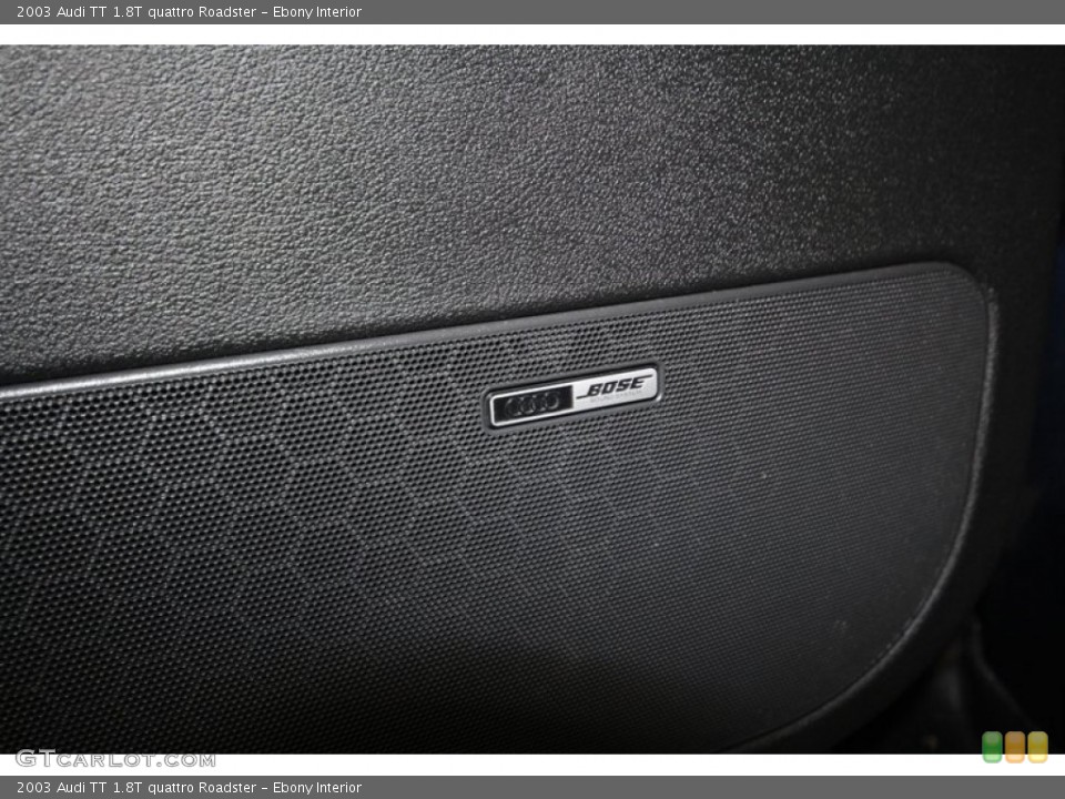 Ebony Interior Audio System for the 2003 Audi TT 1.8T quattro Roadster #71546257
