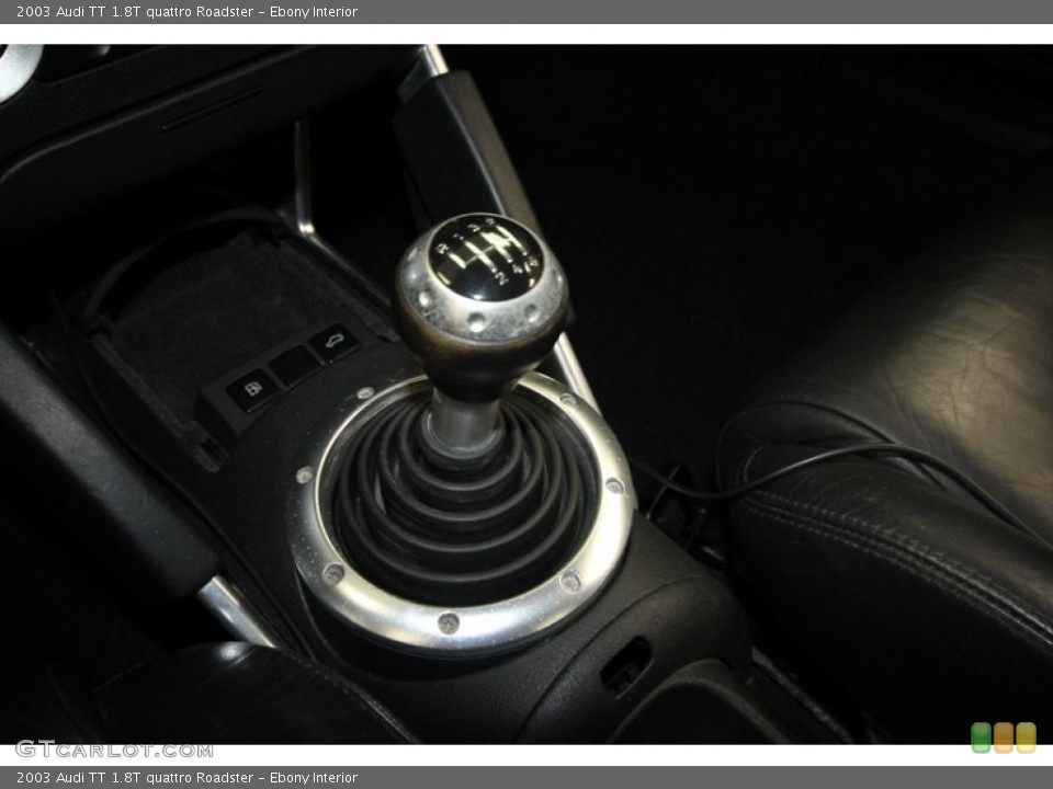 Ebony Interior Transmission for the 2003 Audi TT 1.8T quattro Roadster #71546308