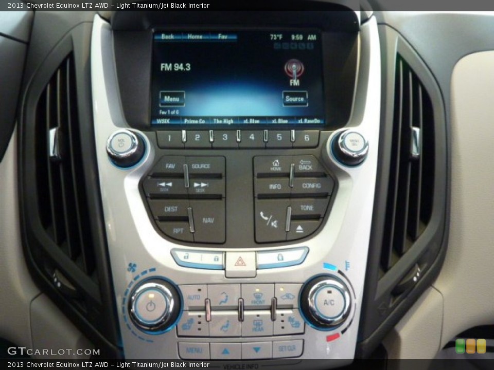 Light Titanium/Jet Black Interior Controls for the 2013 Chevrolet Equinox LTZ AWD #71546410