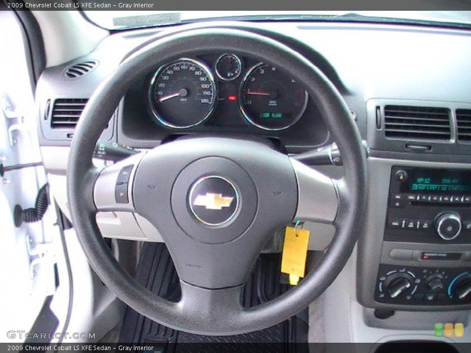 Gray Interior Steering Wheel for the 2009 Chevrolet Cobalt LS XFE Sedan #71547502