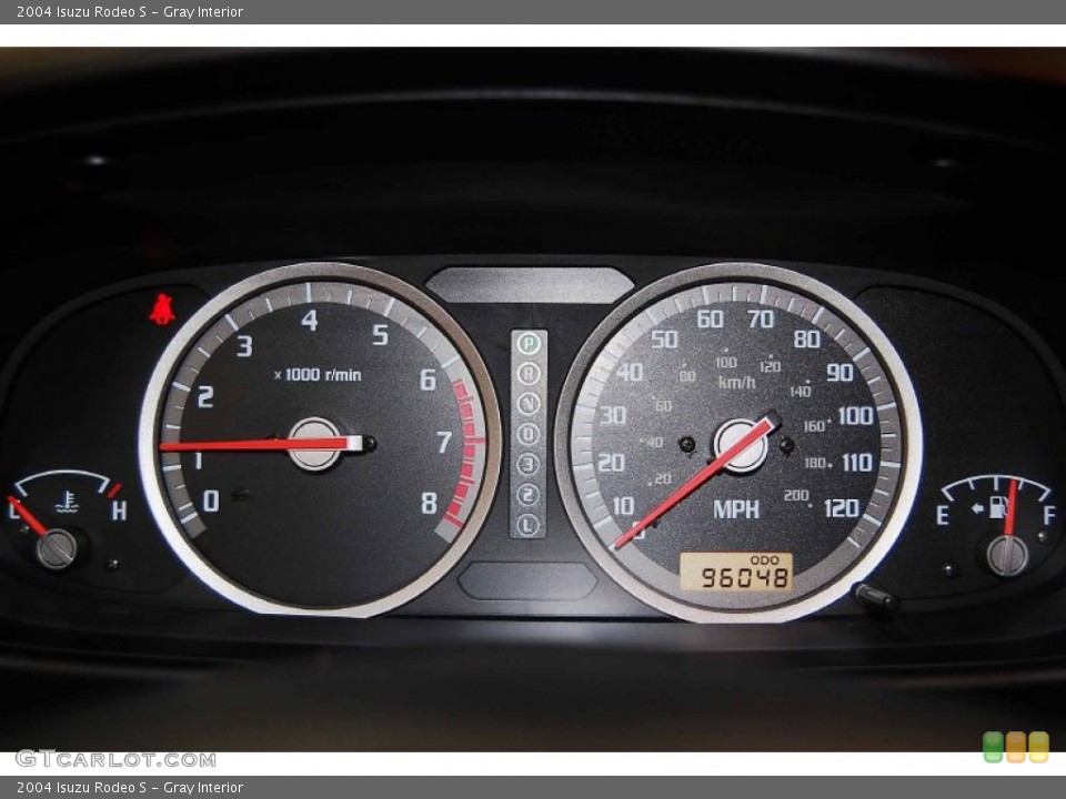 Gray Interior Gauges for the 2004 Isuzu Rodeo S #71547964